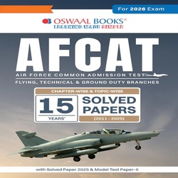 OSWAAL AFCAT 2026 - 15 Solved Papers - 2011-2025